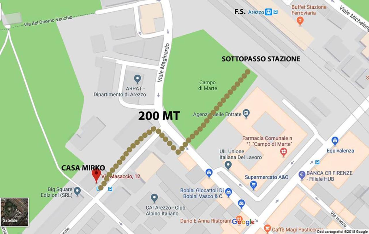 Casa Mirko - B & B Con Stazione Ricarica Auto Elettriche Parcheggio Privato Auto Moto Biciclette Ареццо Екстер'єр фото